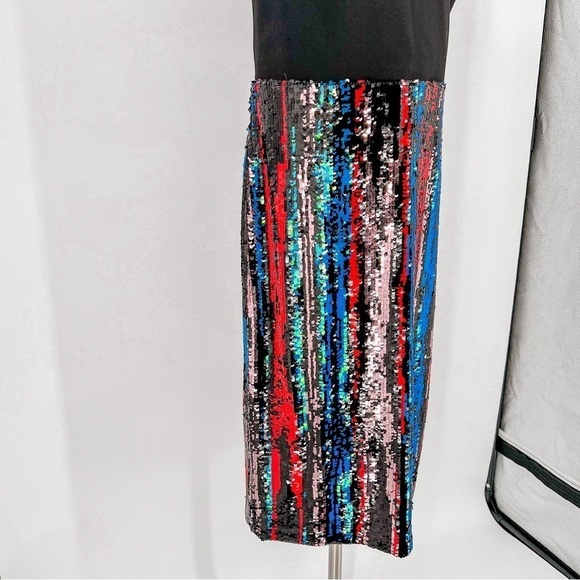 Dress the Population Cap Sleeve Plunge Dress - Picture 6 of 10